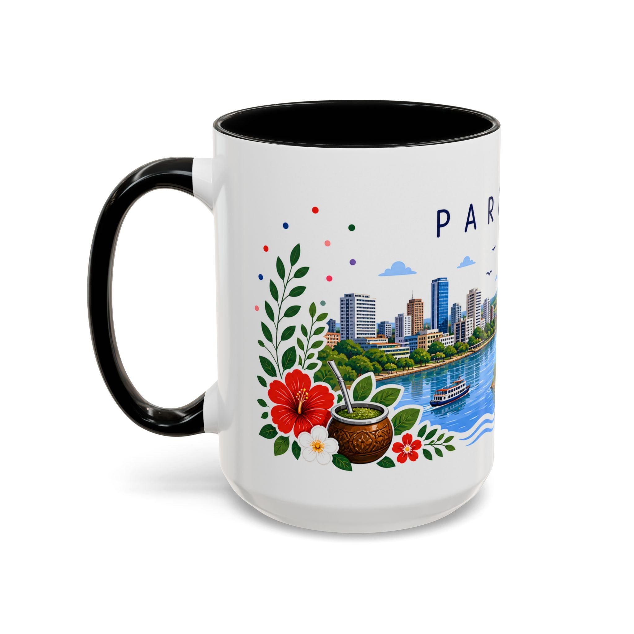 Paraguay Coffee Mug | Travel Souvenir Accent Mug | Place Gift Ceramic Cup 11oz 15oz