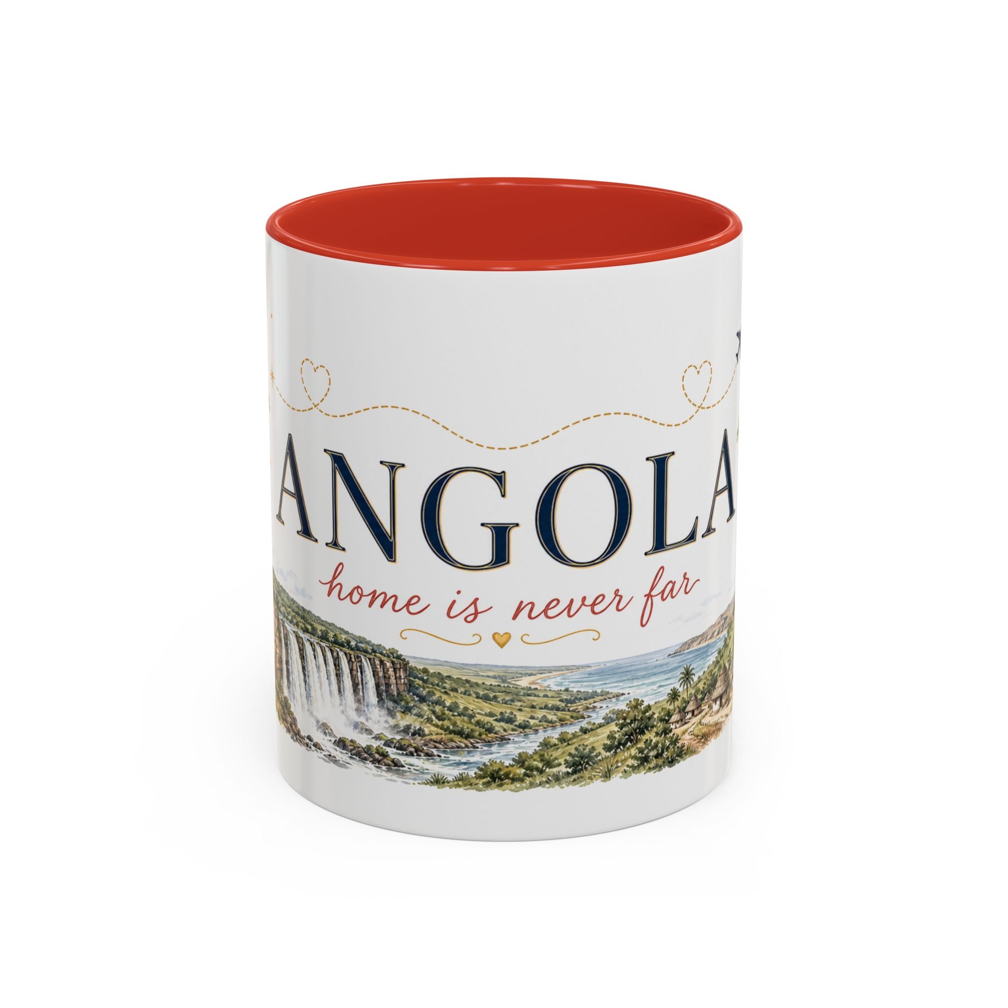 Angola Home Country Mug | Moving Away Gift | Long Distance Friendship | 11 oz 15 oz Accent Mug