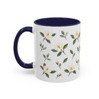 Georgia Sweetbay Magnolia Mug, State Flower Floral Coffee Cup, 11oz Botanical Gift