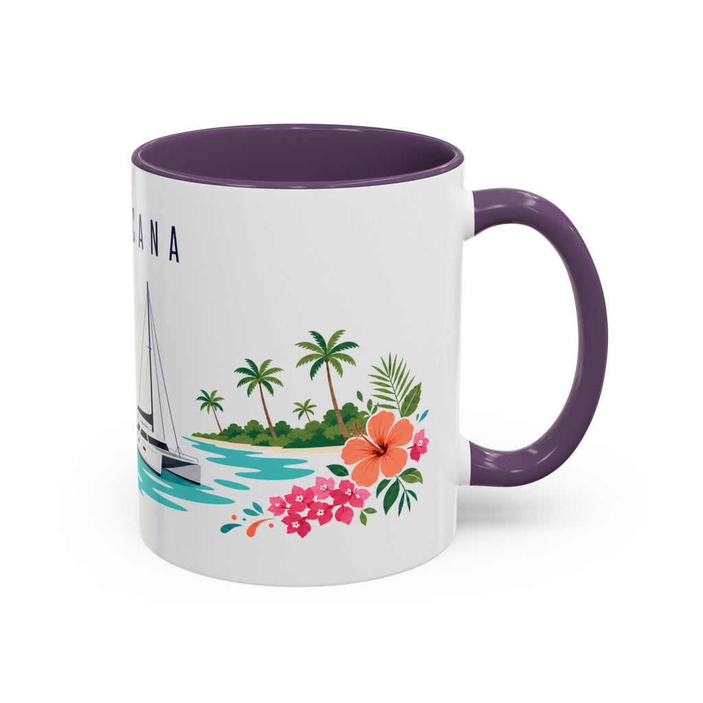 Punta Cana Coffee Mug | Dominican Republic Travel Souvenir | Porcelain Decal City Gift | 11oz 15oz Accent Mug