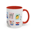 Dubrovnik Coffee Mug | Postage Stamp Collage Mug | Travel Souvenir Accent Cup 11oz 15oz