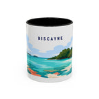 Biscayne National Park Coffee Mug | Solid Color Block Park Souvenir | 11oz 15oz Accent Mug