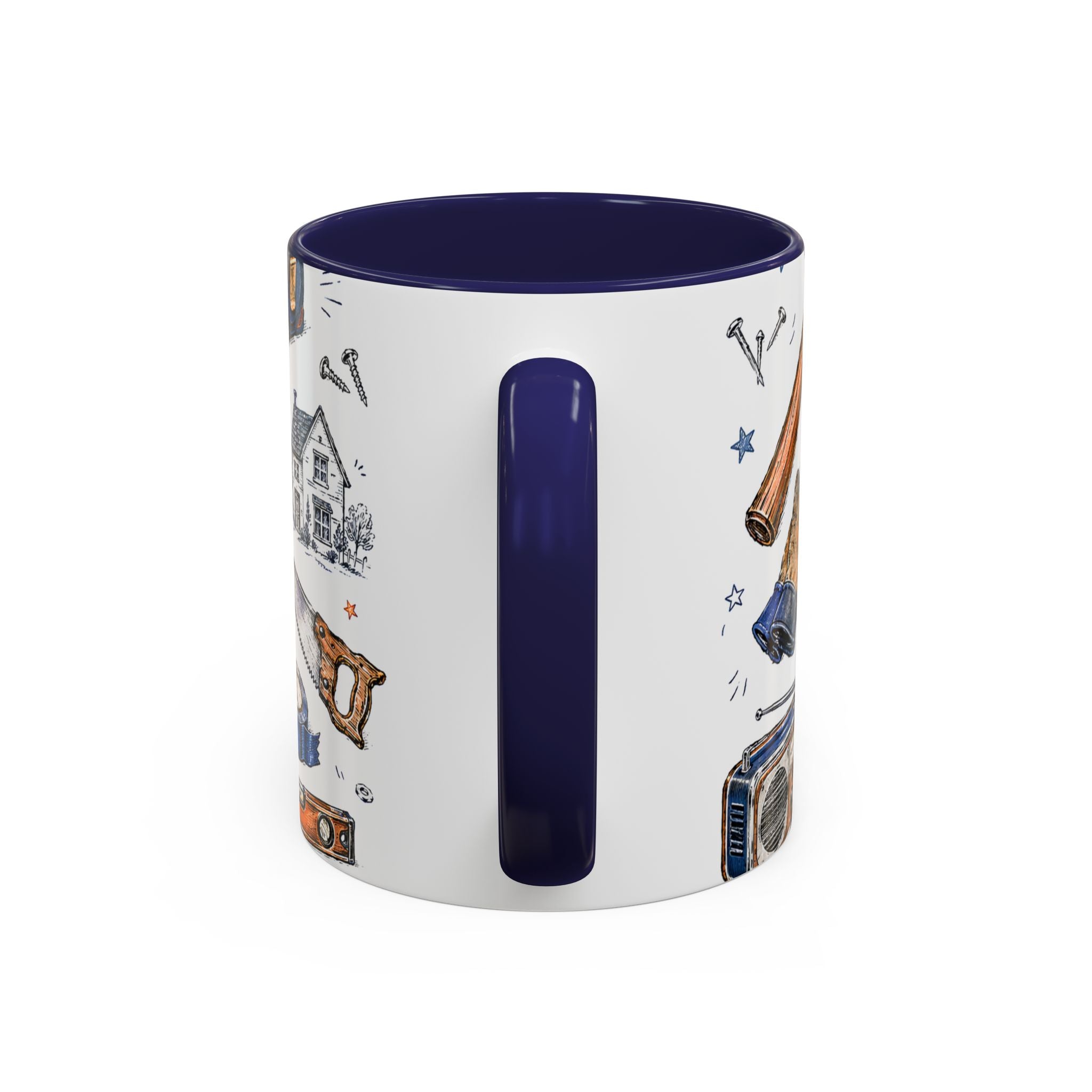 Mr Fix It Coffee Mug | Father's Day Gift for Dad | Accent Color Ceramic 11oz 15oz