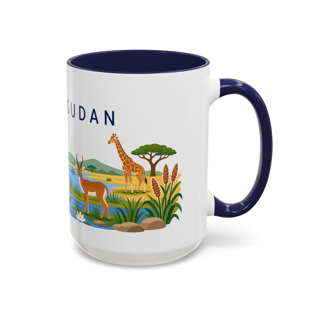South Sudan Coffee Mug | Travel Souvenir Accent Mug | Country Gift Ceramic Cup 11oz 15oz