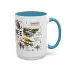Congaree National Park Coffee Mug | South Carolina Forest Floodplain Gift | Accent Color Ceramic 11oz 15oz