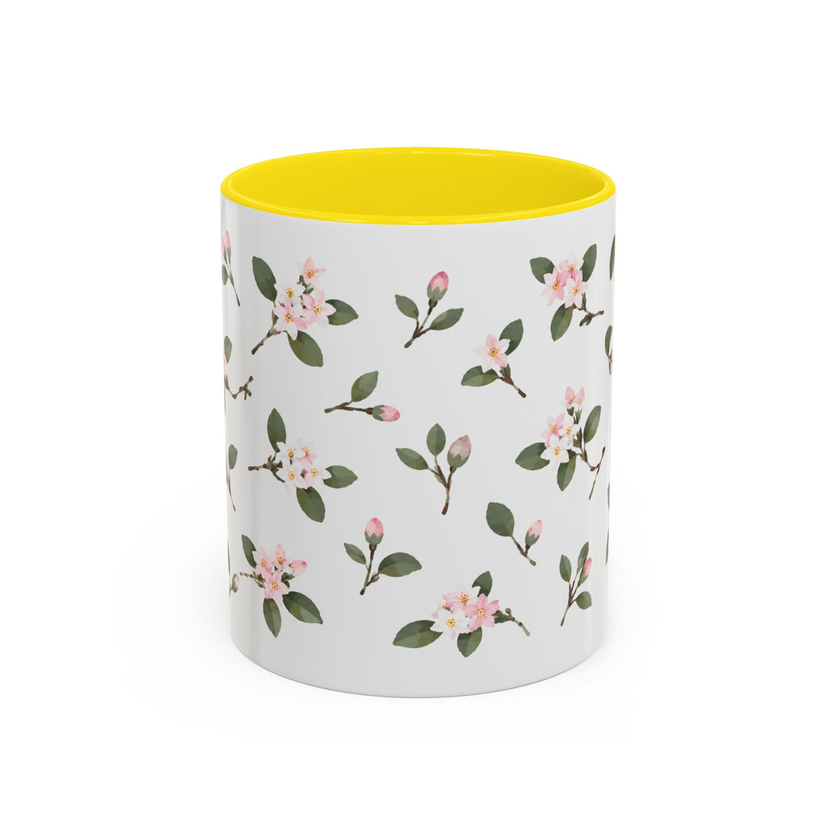 Massachusetts Mayflower Mug, State Flower Floral Coffee Cup, 11oz Botanical Gift