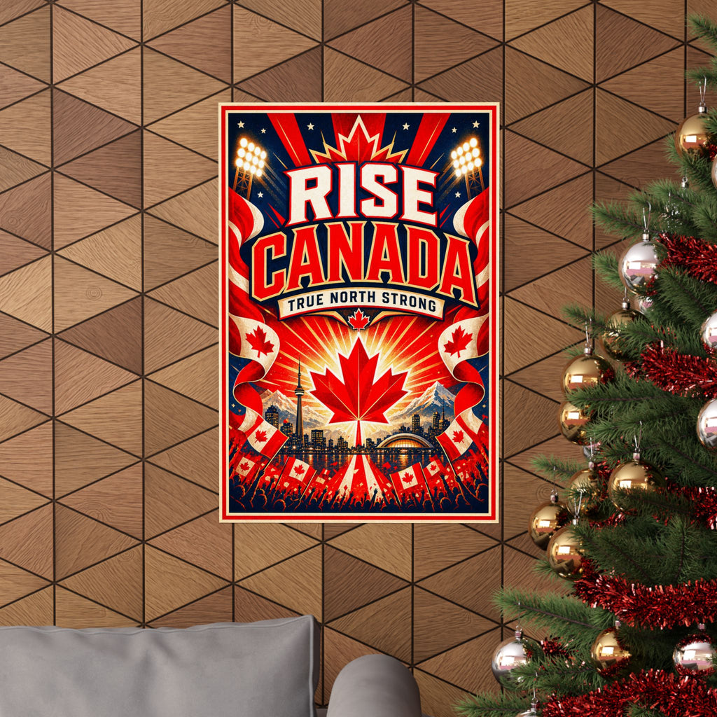 Canada Soccer Poster | Rally Fan Art Print | 2026 Soccer Wall Decor