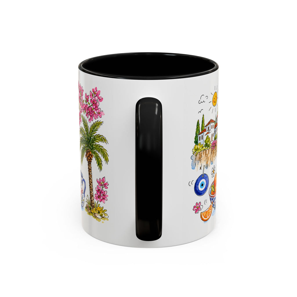 Antalya Travel Mug | European City Souvenir Accent Coffee Mug | 11oz 15oz Ceramic Cup