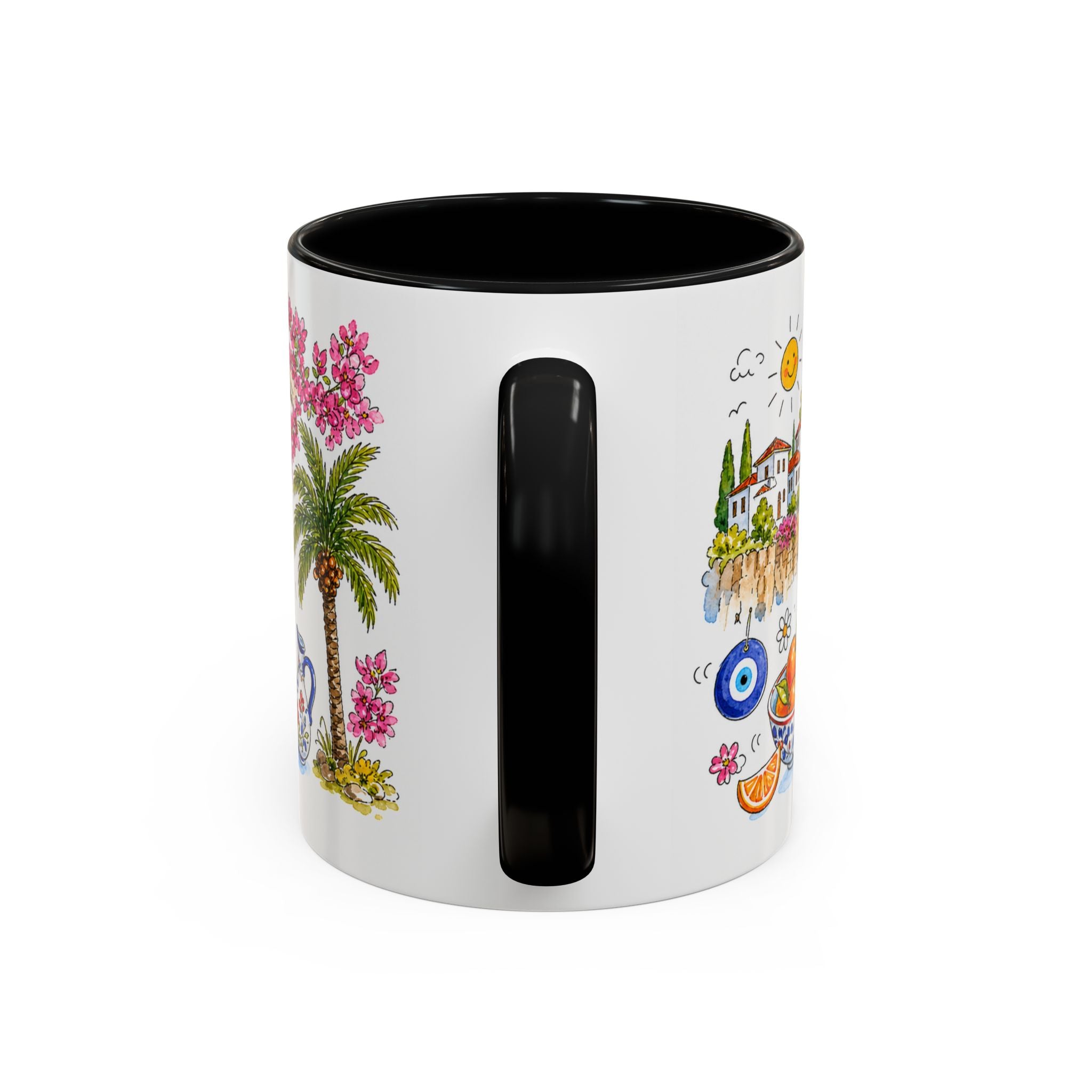Antalya Travel Mug | European City Souvenir Accent Coffee Mug | 11oz 15oz Ceramic Cup