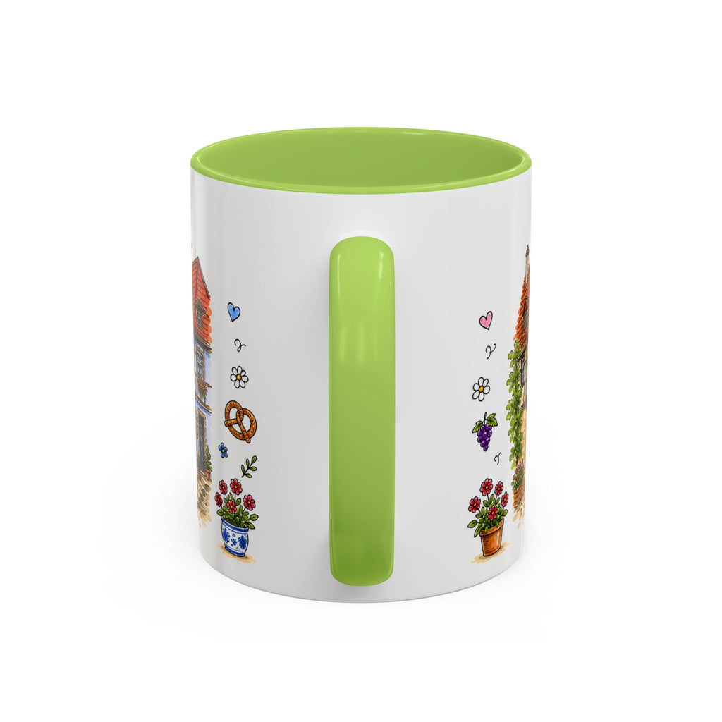 Rothenburg Illustrated Travel Mug | Germany Souvenir Accent Coffee Mug | 11oz 15oz Ceramic Cup