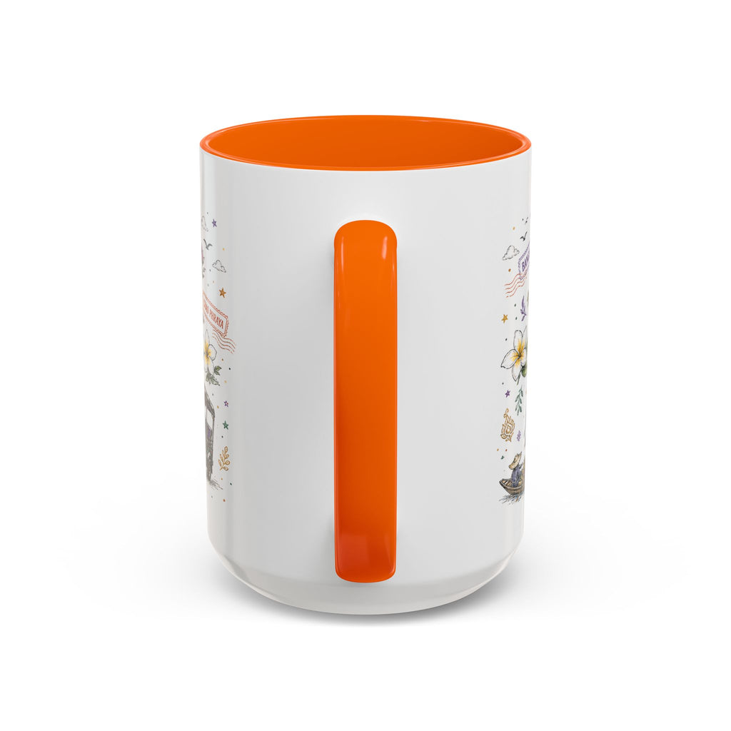 Bangkok Coffee Mug | Thailand Souvenir Travel Gift | Accent Color Ceramic 11oz 15oz