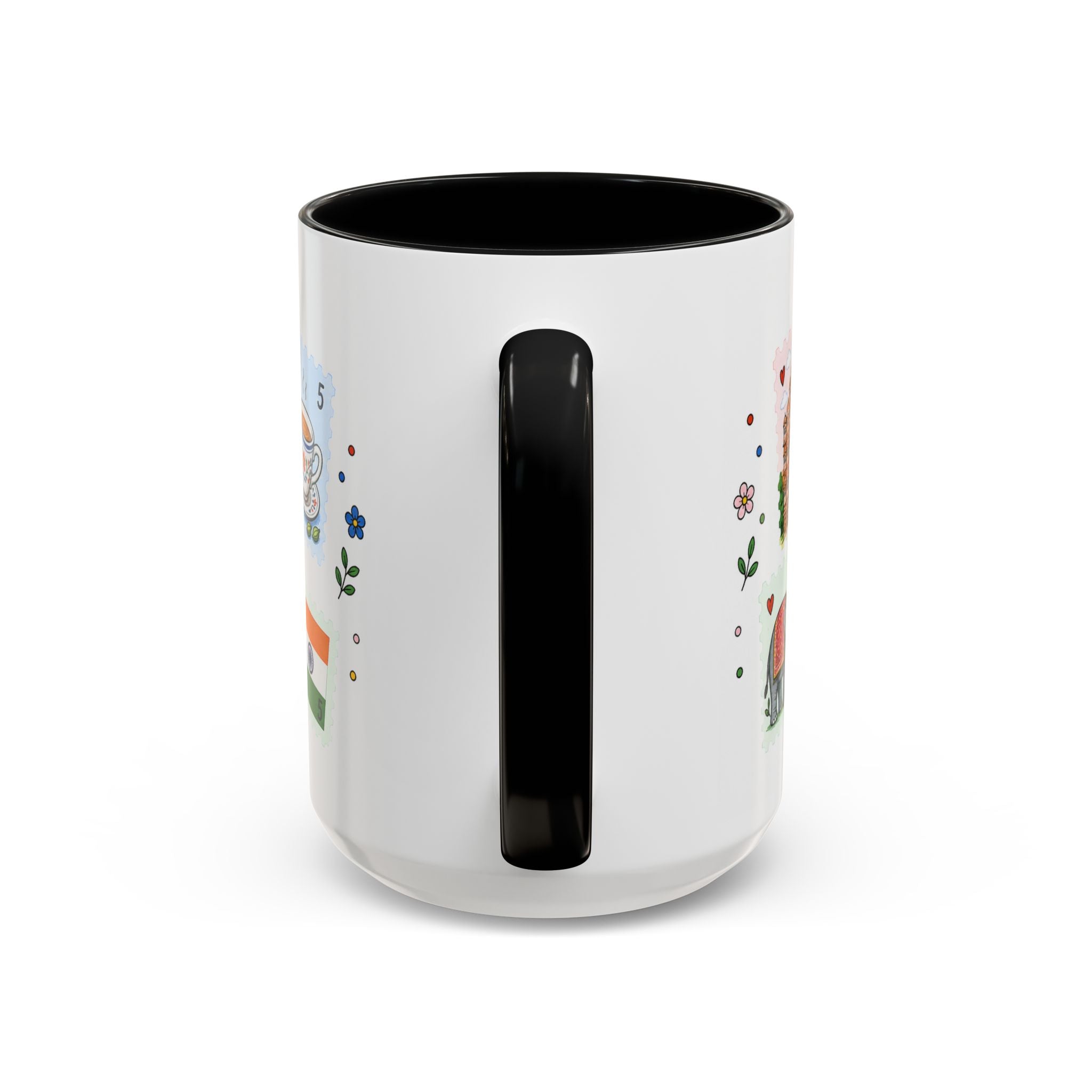 Jaipur Coffee Mug | Postage Stamp Collage Mug | Travel Souvenir Accent Cup 11oz 15oz
