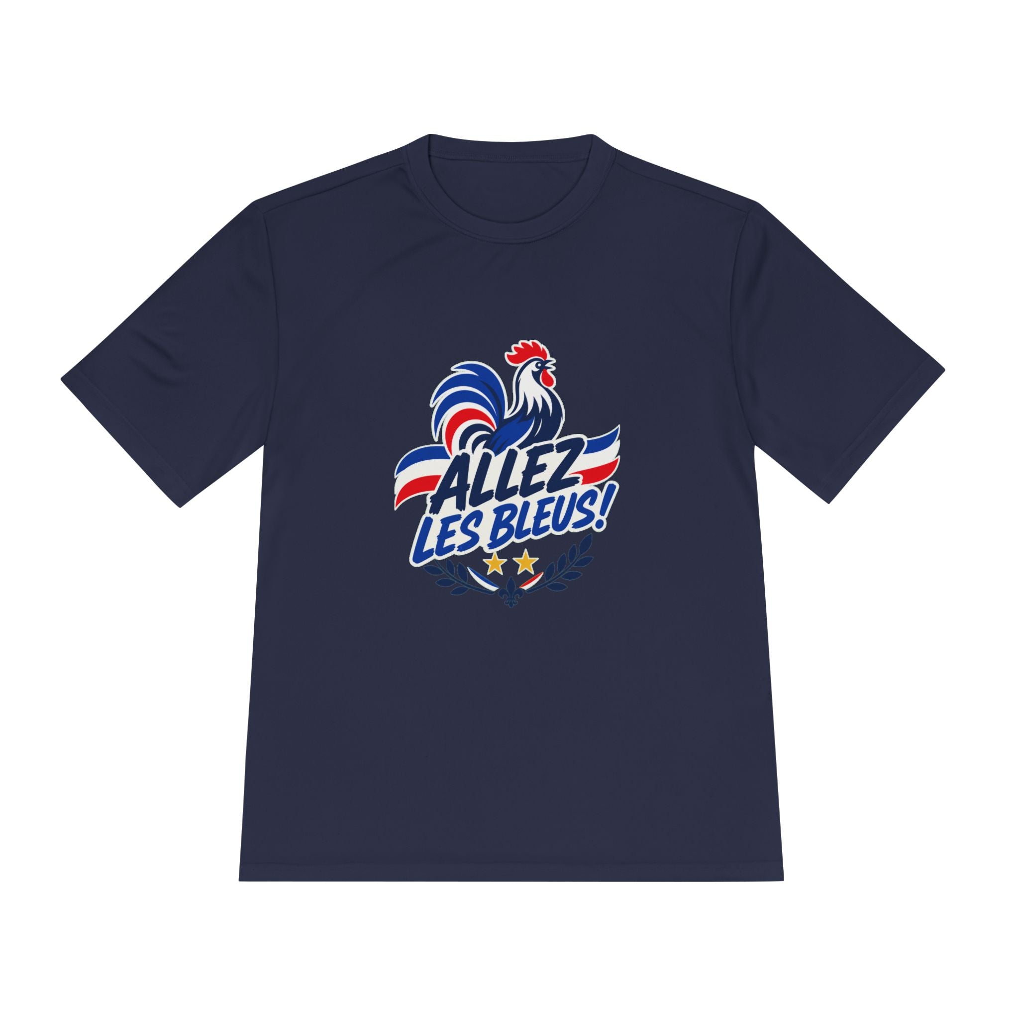 France Soccer T Shirt, Allez Les Bleus Tee, World Football Fan Shirt, Moisture Wicking Sport Tee