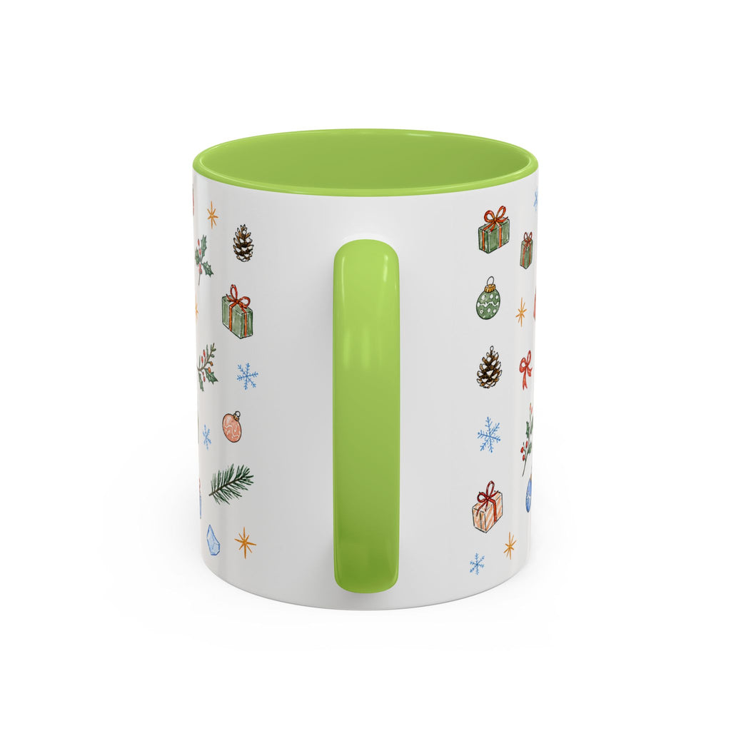 Denali National Park Christmas Mug | Watercolor Travel Souvenir | Holiday Gift | Accent Ceramic Coffee Cup 11oz 15oz