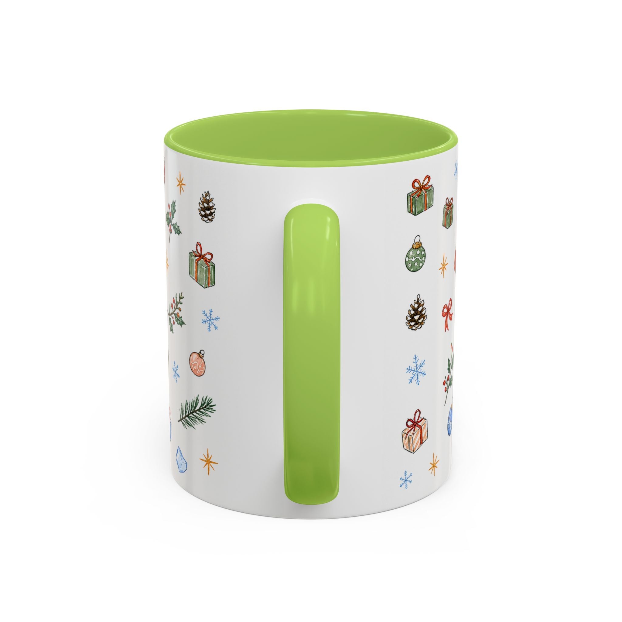 Denali National Park Christmas Mug | Watercolor Travel Souvenir | Holiday Gift | Accent Ceramic Coffee Cup 11oz 15oz