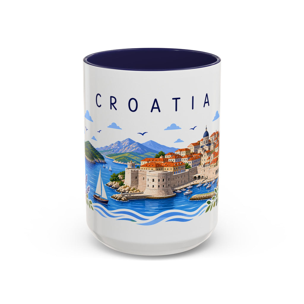Croatia Coffee Mug | Travel Souvenir Accent Mug | Place Gift Ceramic Cup 11oz 15oz