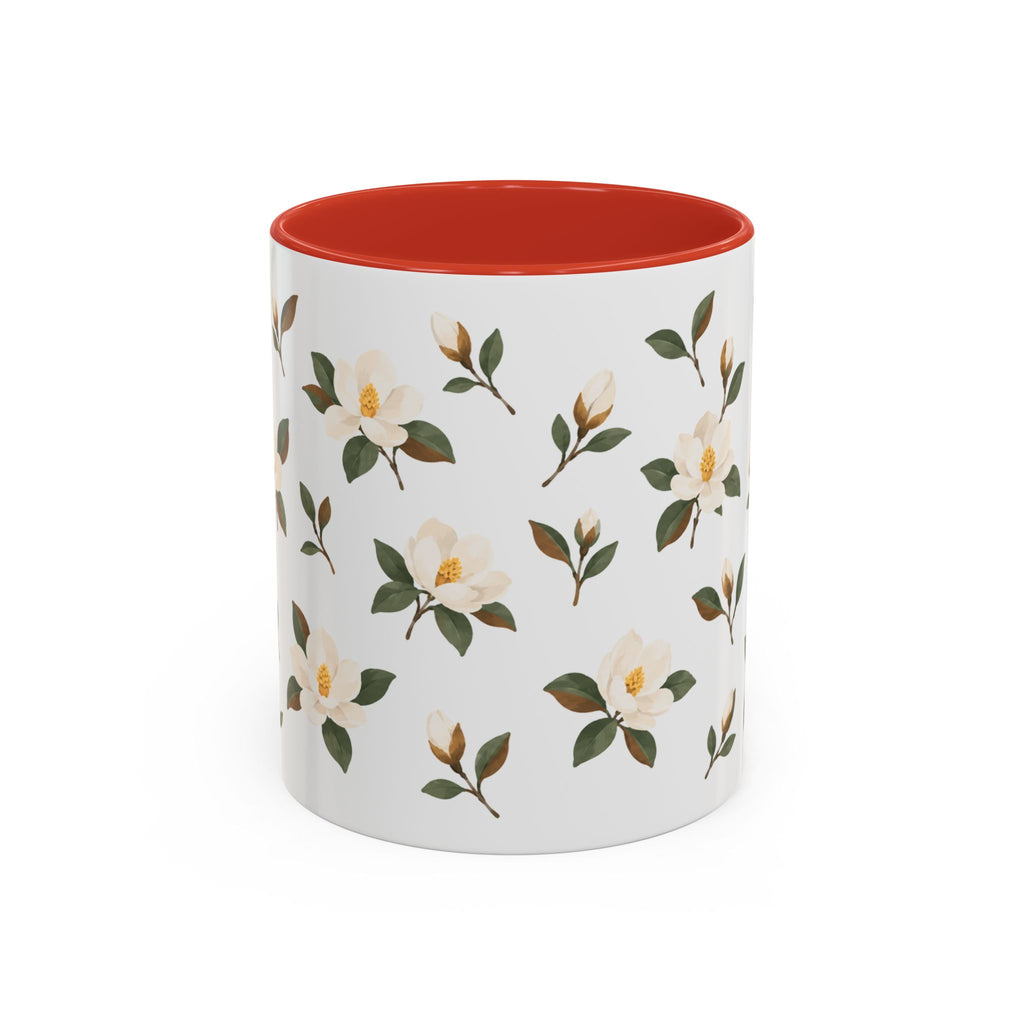 Mississippi Magnolia Mug, State Flower Floral Coffee Cup, 11oz Botanical Gift