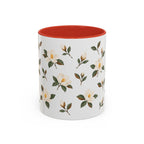 Mississippi Magnolia Mug, State Flower Floral Coffee Cup, 11oz Botanical Gift