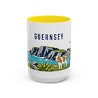 Guernsey Coffee Mug | Travel Souvenir Accent Mug | Country Gift Ceramic Cup 11oz 15oz