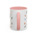 Christmas Mug | Watercolor Tree Gifts Wreath Holiday Cup | Accent Coffee Mug 11oz 15oz