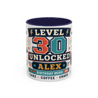 Custom Gamer Birthday Mug | Level Unlocked Name Age Coffee Cup