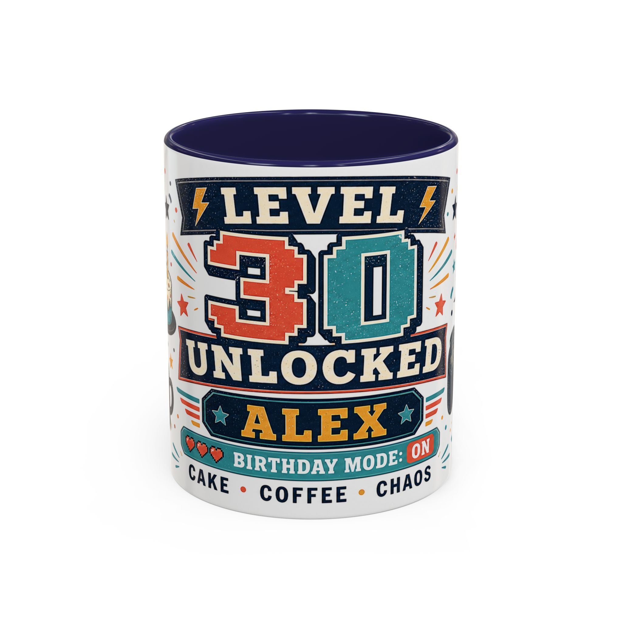Custom Gamer Birthday Mug | Level Unlocked Name Age Coffee Cup