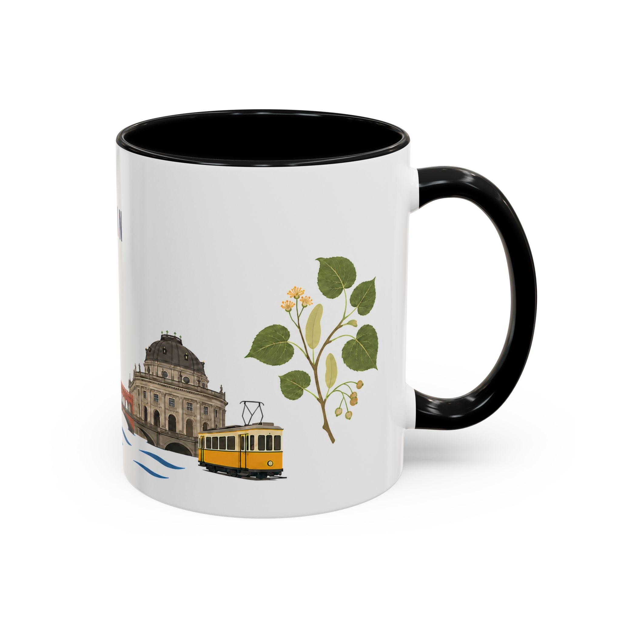 Berlin Coffee Mug | Germany Travel Souvenir | Porcelain Decal City Gift | 11oz 15oz Accent Mug