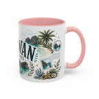 Palawan Coffee Mug | Travel Destination Souvenir Gift | Accent Color Ceramic 11oz 15oz