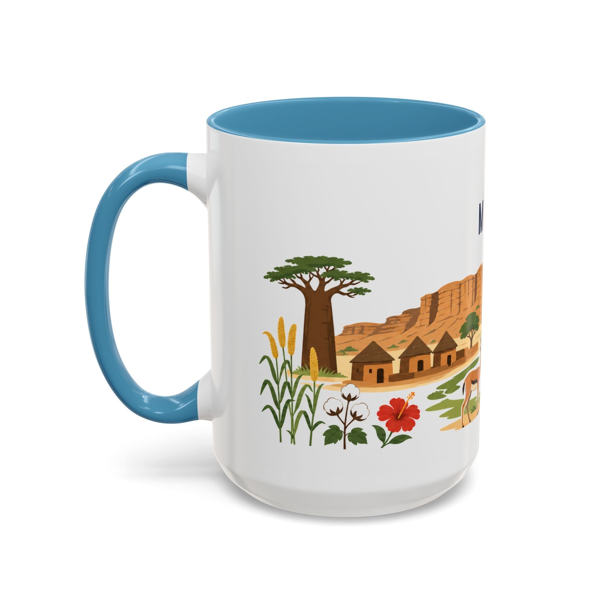 Mali Coffee Mug | Travel Souvenir Accent Mug | Country Gift Ceramic Cup 11oz 15oz