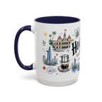 Ho Chi Minh City Coffee Mug | Vietnam Souvenir Travel Gift | Accent Color Ceramic 11oz 15oz