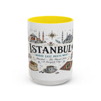 Istanbul Coffee Mug | Turkey Souvenir Travel Gift | Accent Color Ceramic 11oz 15oz