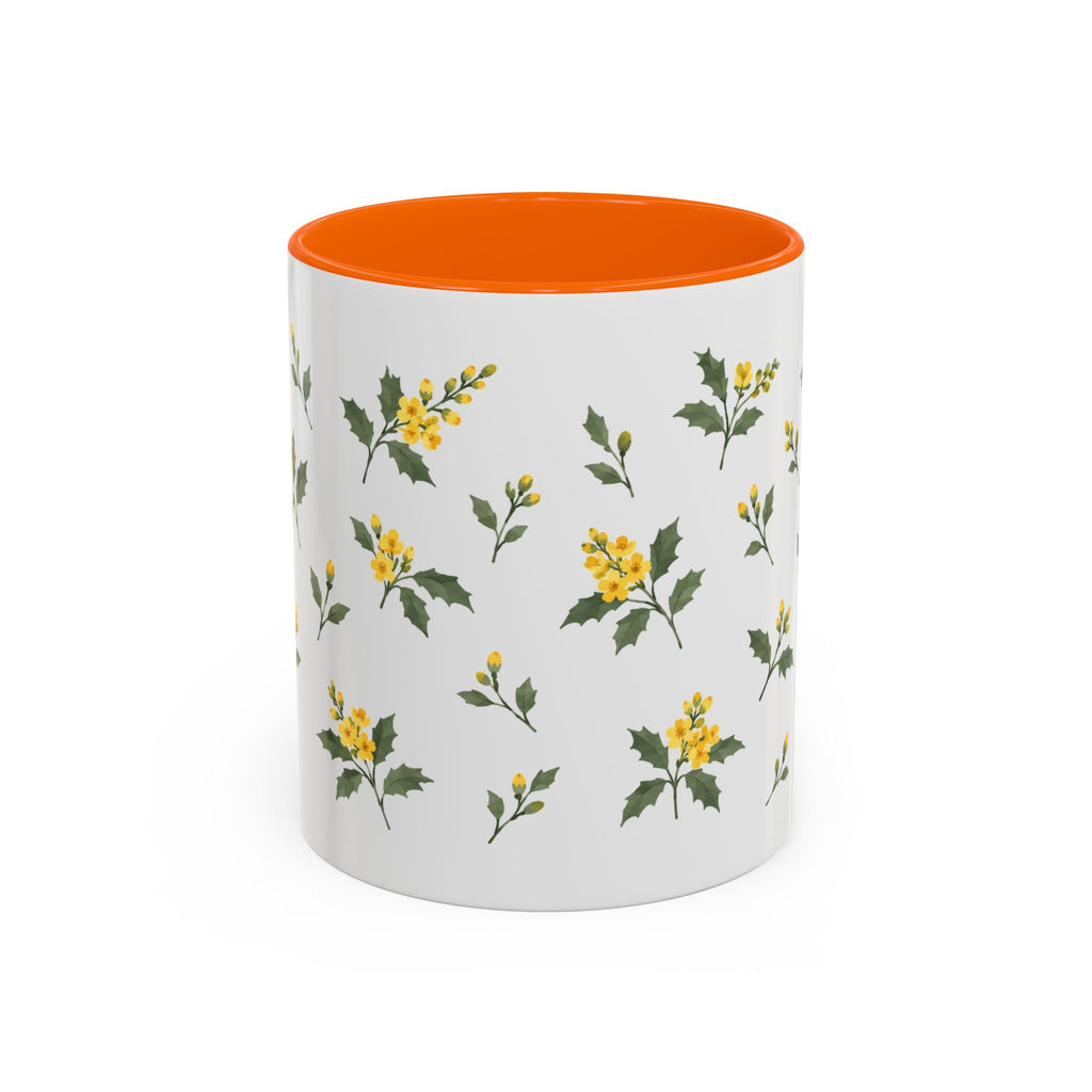 Oregon Oregon Grape Mug, State Flower Floral Coffee Cup, 11oz Botanical Gift