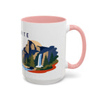 Yosemite Coffee Mug | Travel Destination Souvenir Gift | Accent Color Ceramic 11oz 15oz