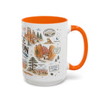 Bryce Canyon Coffee Mug | National Park Hiking Utah Gift | Accent Color Ceramic 11oz 15oz