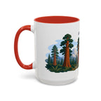 Sequoia National Park Coffee Mug | Solid Color Block Park Souvenir | 11oz 15oz Accent Mug