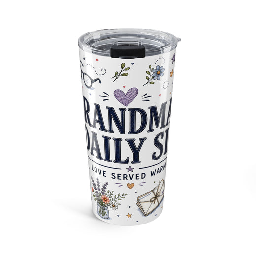 Grandma Daily Sip 20oz Tumbler | Grandma Gift | Insulated Stainless Steel Travel Cup