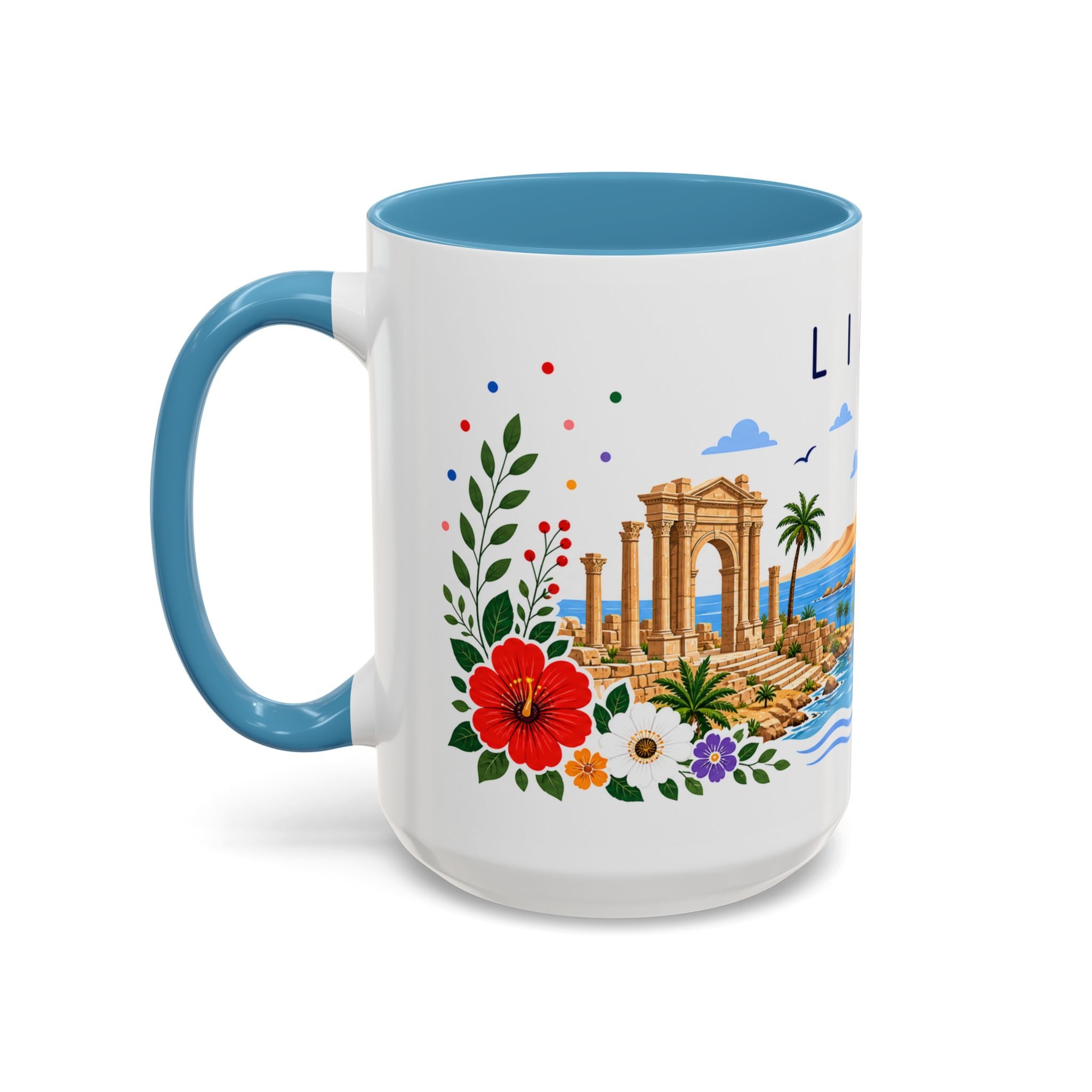 Libya Coffee Mug | Travel Souvenir Accent Mug | Place Gift Ceramic Cup 11oz 15oz