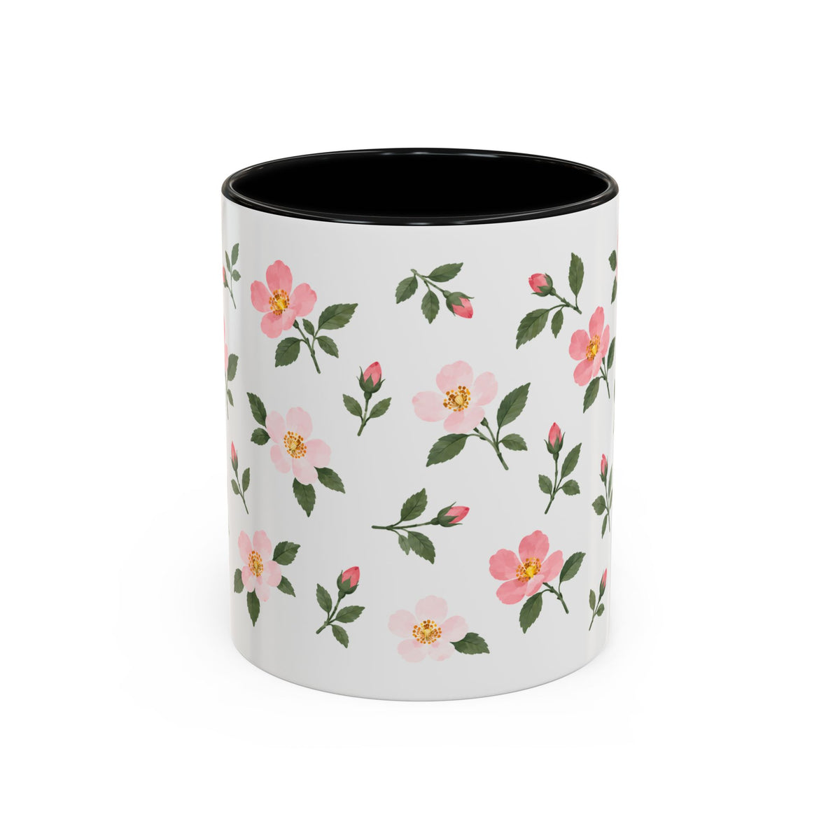 Iowa Wild Rose Mug, State Flower Floral Coffee Cup, 11oz Botanical Gift