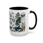 Queen Charlotte Sound Coffee Mug | Travel Destination Souvenir Gift | Accent Color Ceramic 11oz 15oz