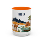 Niger Coffee Mug | Travel Souvenir Accent Mug | Country Gift Ceramic Cup 11oz 15oz