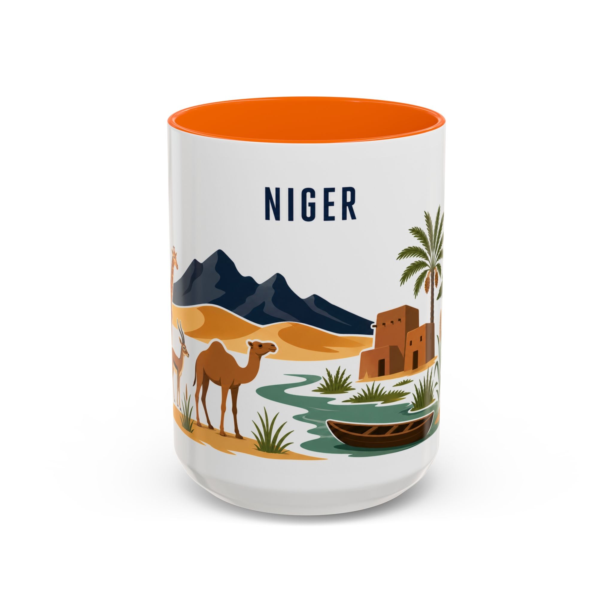 Niger Coffee Mug | Travel Souvenir Accent Mug | Country Gift Ceramic Cup 11oz 15oz