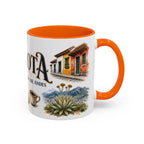 Bogota Coffee Mug | Colombia Travel Souvenir | Vintage Illustrated City Gift | 11 oz 15 oz Accent Mug