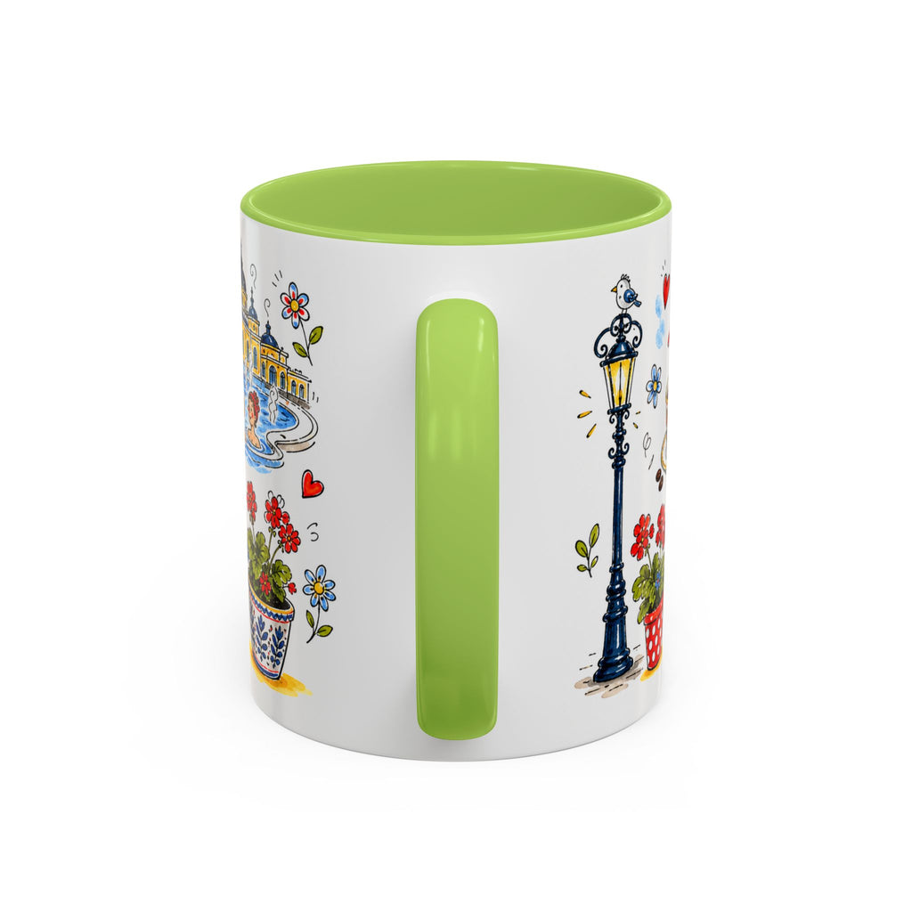 Budapest Travel Mug | European City Souvenir Accent Coffee Mug | 11oz 15oz Ceramic Cup