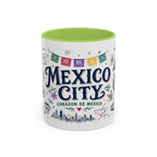 Mexico City Coffee Mug | Mexico Souvenir Travel Gift | Accent Color Ceramic 11oz 15oz