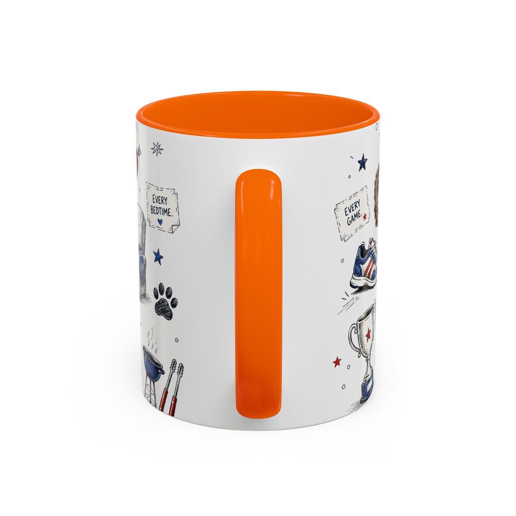 Super Dad My Hero Coffee Mug | Father's Day Gift for Dad | Accent Color Ceramic 11oz 15oz
