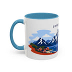 Lofoten Islands Coffee Mug | Travel Destination Souvenir Gift | Accent Color Ceramic 11oz 15oz