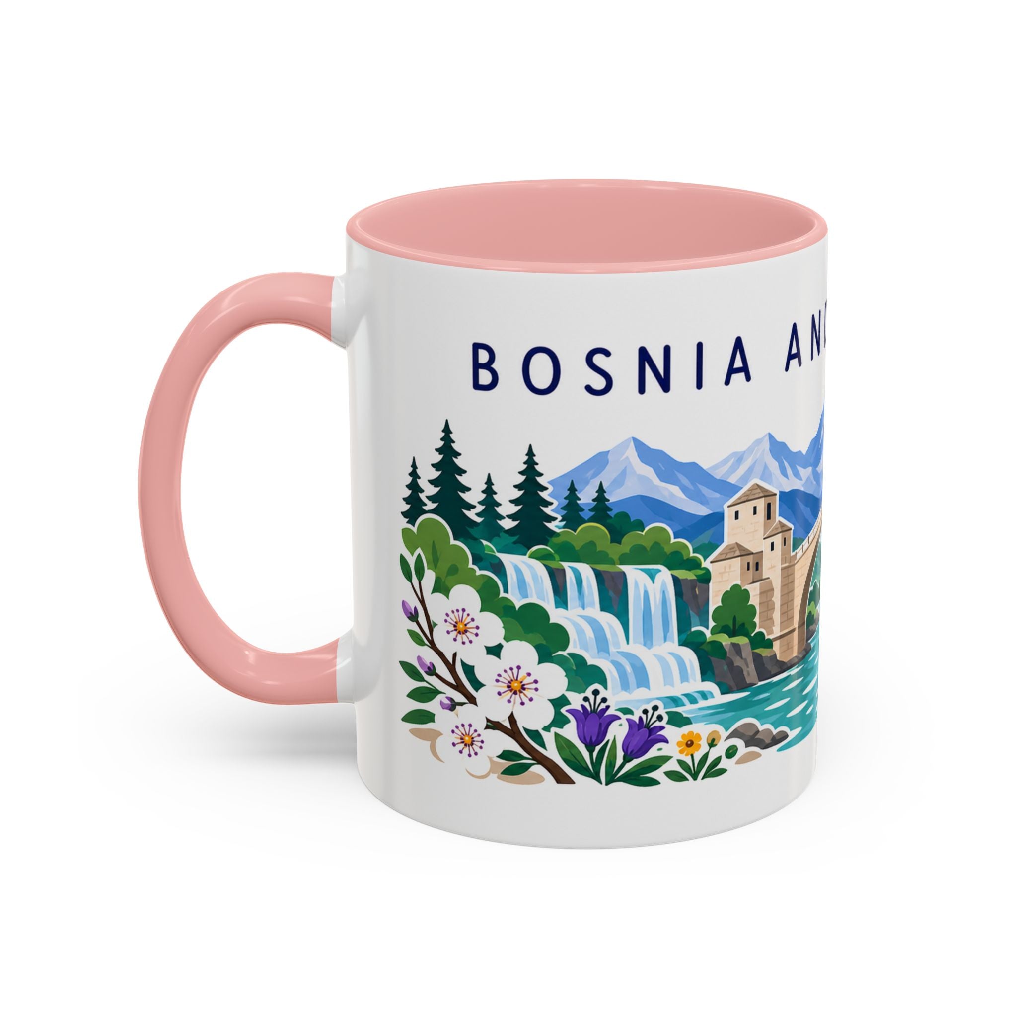 Bosnia and Herzegovina Coffee Mug | Travel Souvenir Accent Mug | Country Gift Ceramic Cup 11oz 15oz