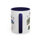 Bangalore Coffee Mug | India Souvenir Travel Gift | Accent Color Ceramic 11oz 15oz