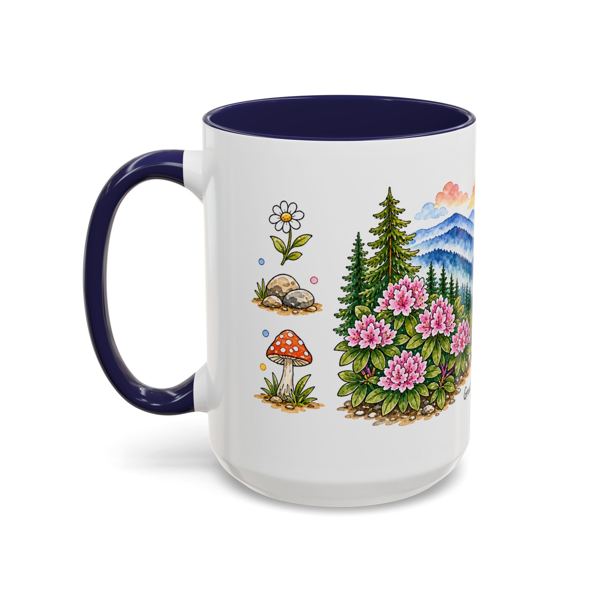 Great Smoky Mountains National Park Mug | US Travel Souvenir Accent Coffee Mug | 11oz 15oz Ceramic Cup