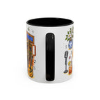 Nashville Illustrated Travel Mug | City Souvenir Accent Coffee Mug | 11oz 15oz Ceramic Cup